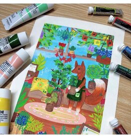 Neocolor II & Gouache Saturday April 4 2:00 - 4:00