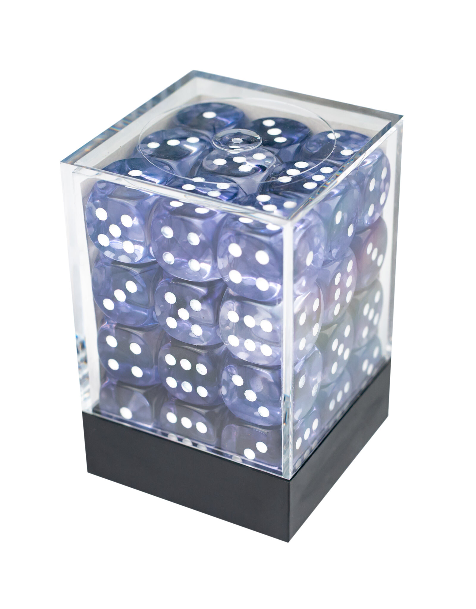 Chessex Nebula Black/White 12mm d6 Dice Block (36 dice)