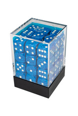 Chessex Speckled 12mm d6 Water/White Dice Block (36 dice)