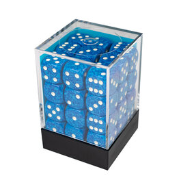 Chessex Speckled 12mm d6 Water/White Dice Block (36 dice)