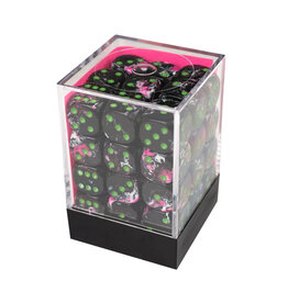 Chessex Brush Paintball/Green 12mm d6 Dice Block (36 dice)