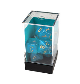 Chessex Borealis Luminary  Polyhedral Teal/Gold 7-Dice Set