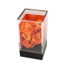 Chessex Vortex Polyhedral Orange/Black  7-Dice Set