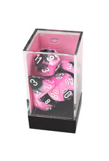 Chessex Gemini Polyhedral Black-Pink/White 7-Die Set