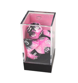 Chessex Gemini Polyhedral Black-Pink/White 7-Die Set