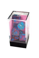Chessex Gemini Polyhedral Green-Pink/Blue Luminary 7-Die Set