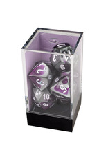 Chessex Gemini Polyhedral Purple-Steel/White 7-Die Set