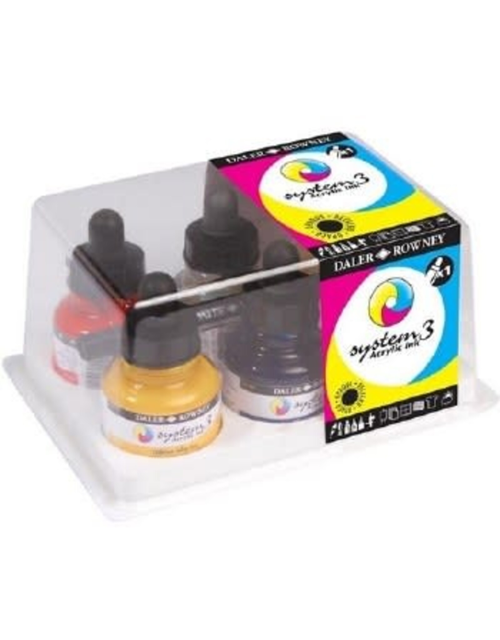 CLEARANCE Daeler Rowney System3 Acrylic Inks Damaged Package