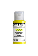Golden Golden Fluid Acrylics, Benzimidazolone Yellow Light 1oz Cylinder
