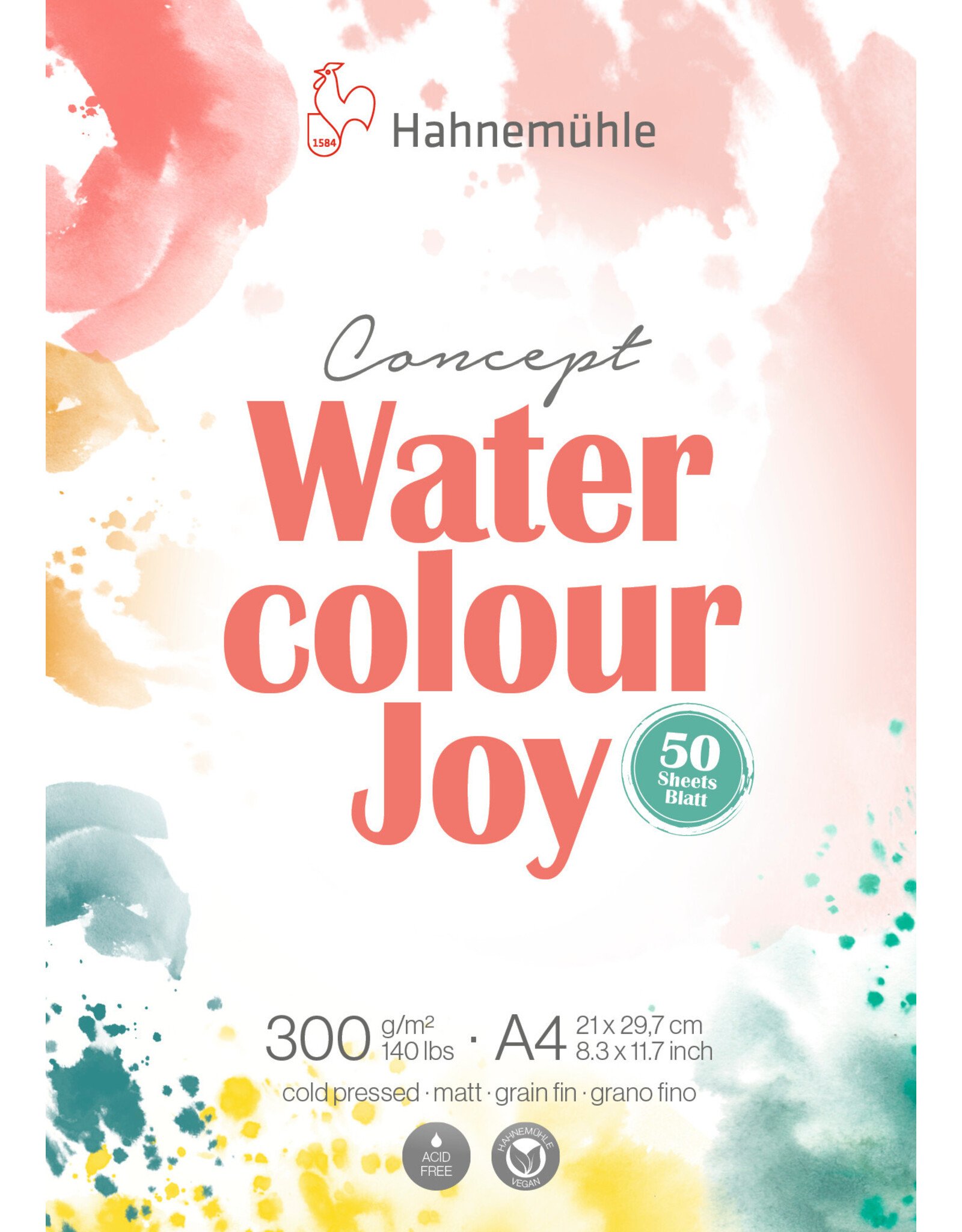 Hahnemuhle Hahnemuhle Watercolour Joy, 50 sheet pad, A4, 8.27" x 11.69"
