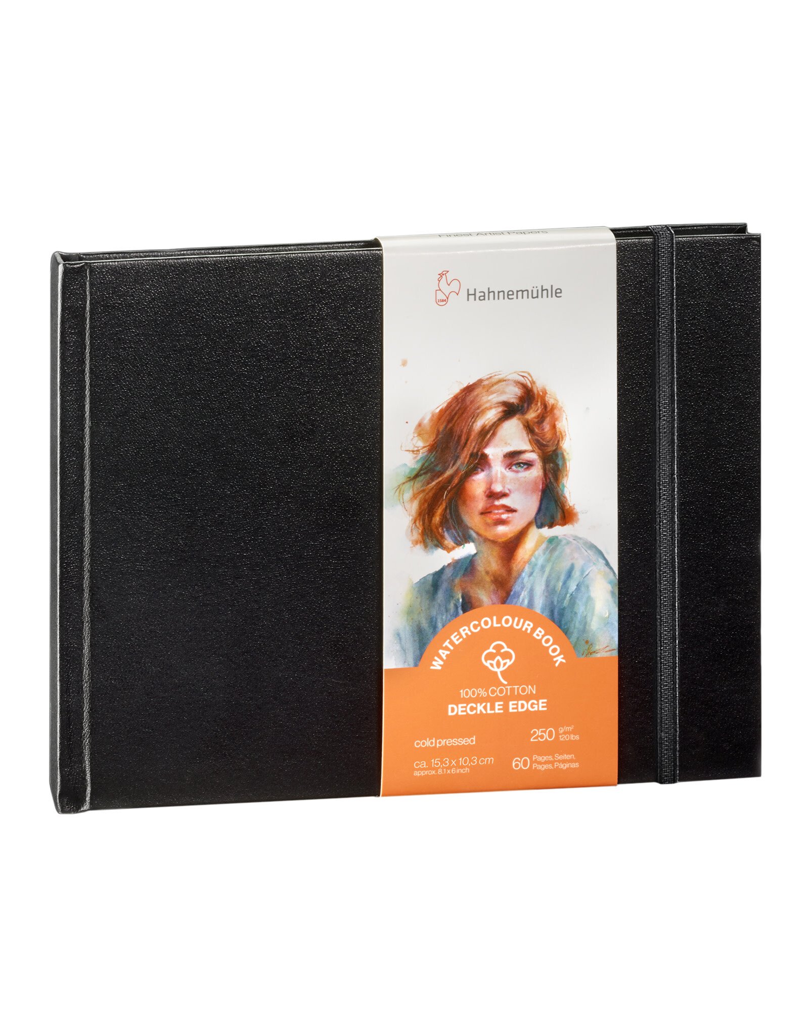 Hahnemuhle Hahnemuhle Watercolour Book, Deckle Edge, Landscape, 100% Cotton Cold Press 8" x 6"