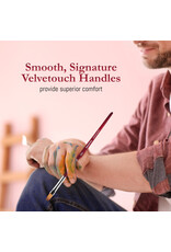 W.A. Portman Princeton Velvetouch Series 3950 – 5pc Professional Paint Brushes for Acrylic Painting – Watercolor, Oil & Acrylic Paint Brushes Set