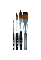 W.A. Portman Princeton Artist Brush Co Aqua Elite 4850 Series – 4pc Watercolor Brush Set – Synthetic Watercolor Brushes Professional Kolinsky Sable Brushes