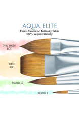 W.A. Portman Princeton Artist Brush Co Aqua Elite 4850 Series – 4pc Watercolor Brush Set – Synthetic Watercolor Brushes Professional Kolinsky Sable Brushes