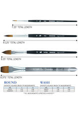 W.A. Portman Princeton Artist Brush Co Aqua Elite 4850 Series – 4pc Watercolor Brush Set – Synthetic Watercolor Brushes Professional Kolinsky Sable Brushes
