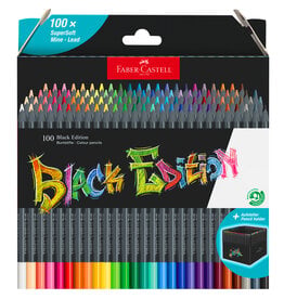 FABER-CASTELL Colored Pencils Black Edition, Set of 100