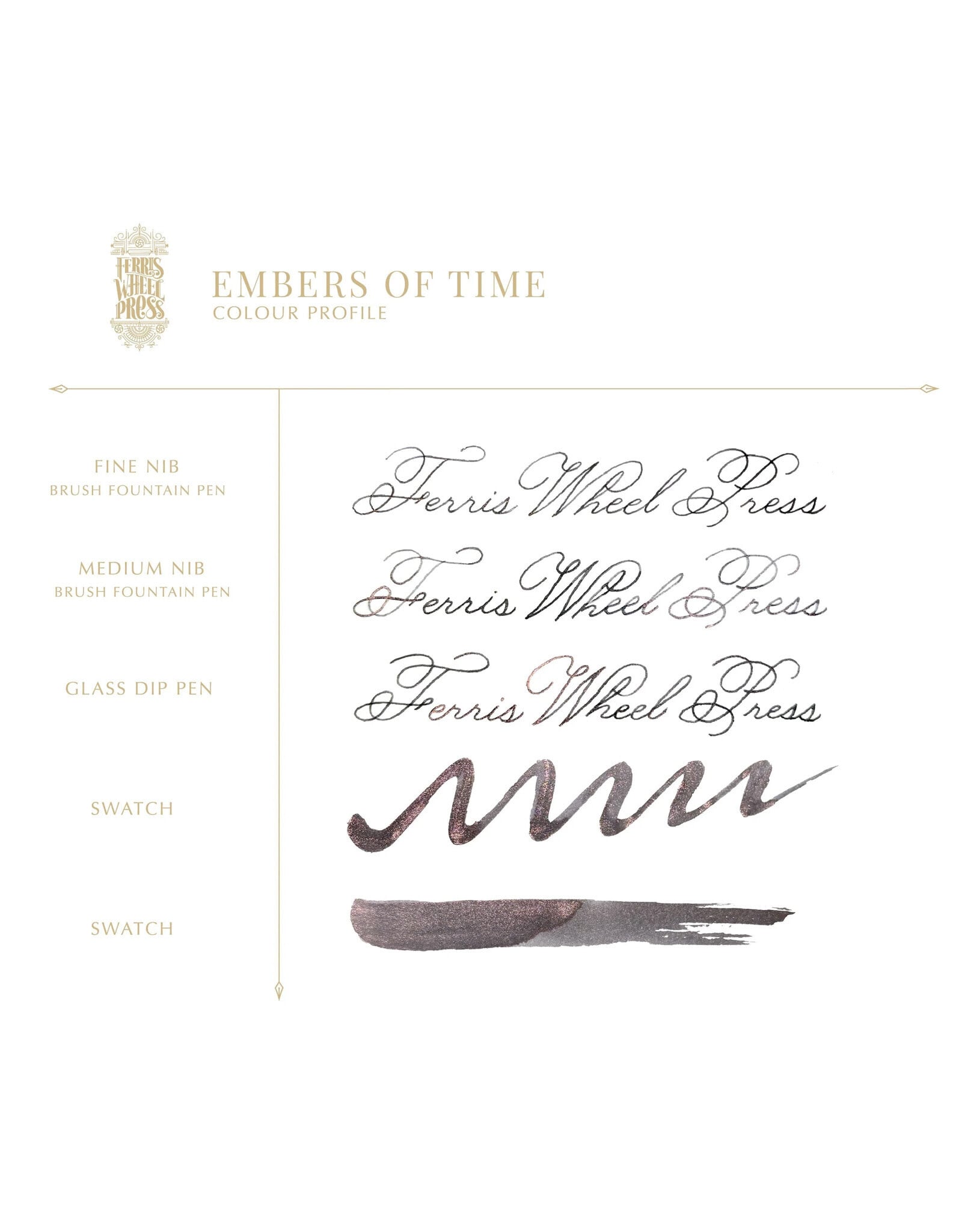 Ferris Wheel Press FWP Everyday Inks, Embers of Time 38ml