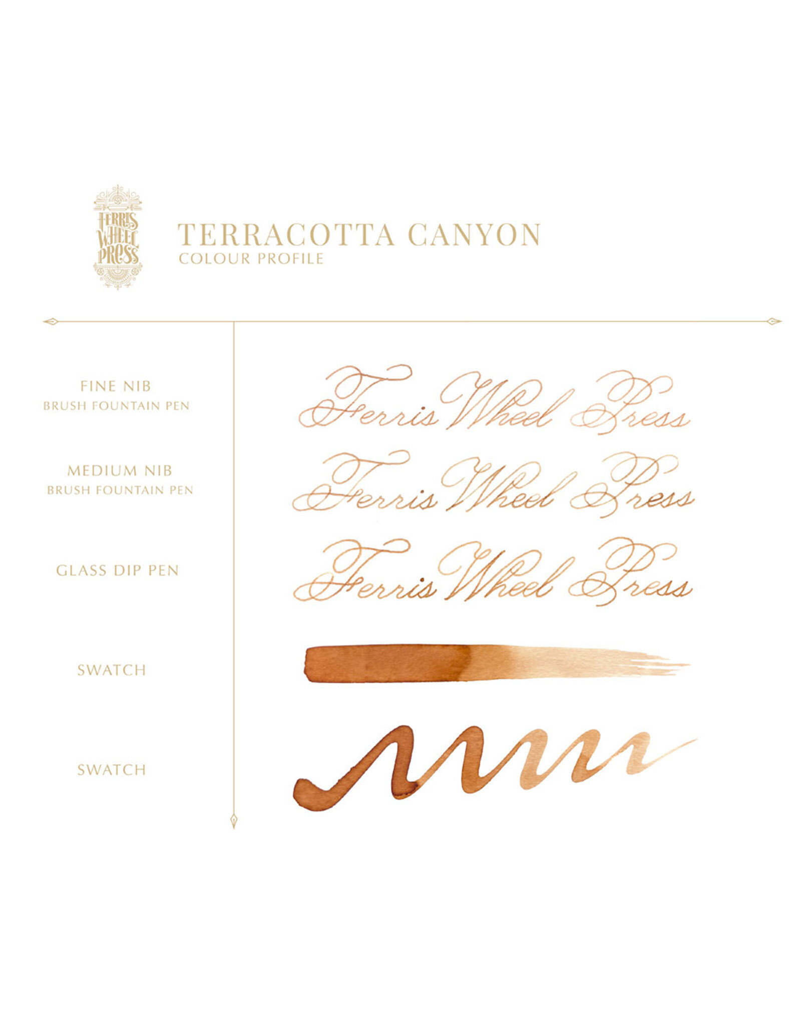 Ferris Wheel Press FWP Everyday Inks, Terracotta Canyon 38ml