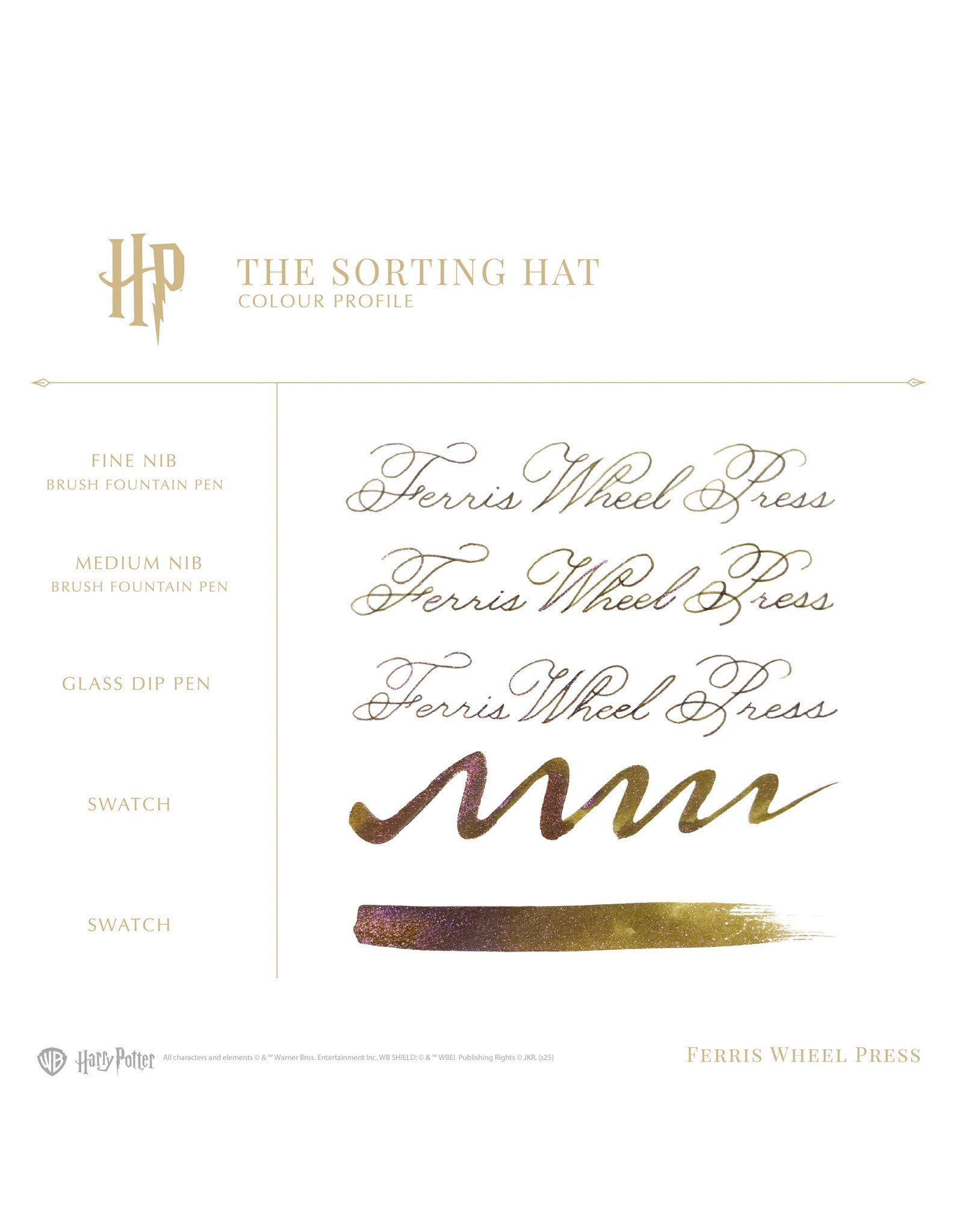 Ferris Wheel Press FWP Harry Potter Ink, The Sorting Hat 38ml