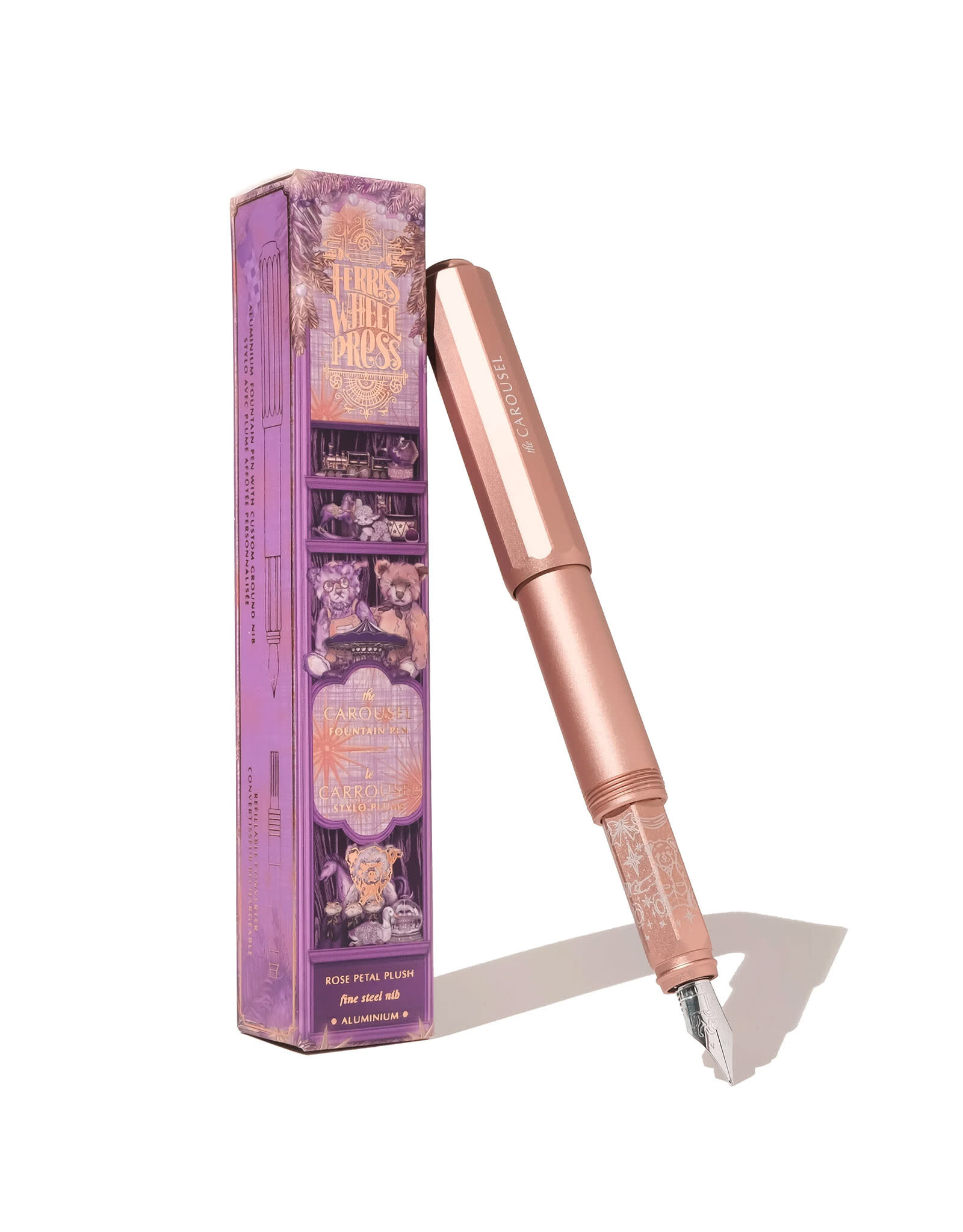 Ferris Wheel Press Carousel Fountain Pen, Rose Petal Plush (M)