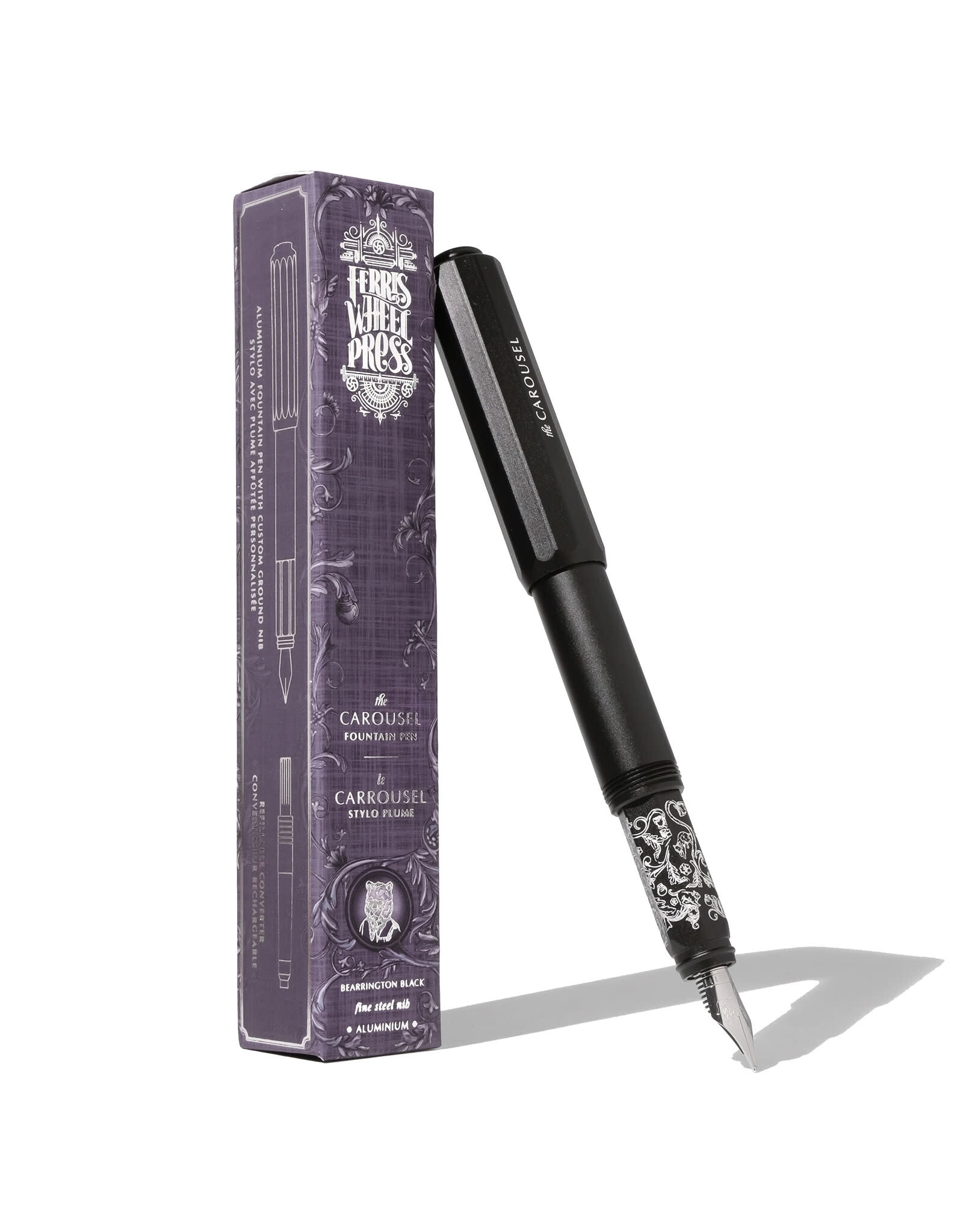 Ferris Wheel Press Carousel Fountain Pen, Bearrington Black (M)
