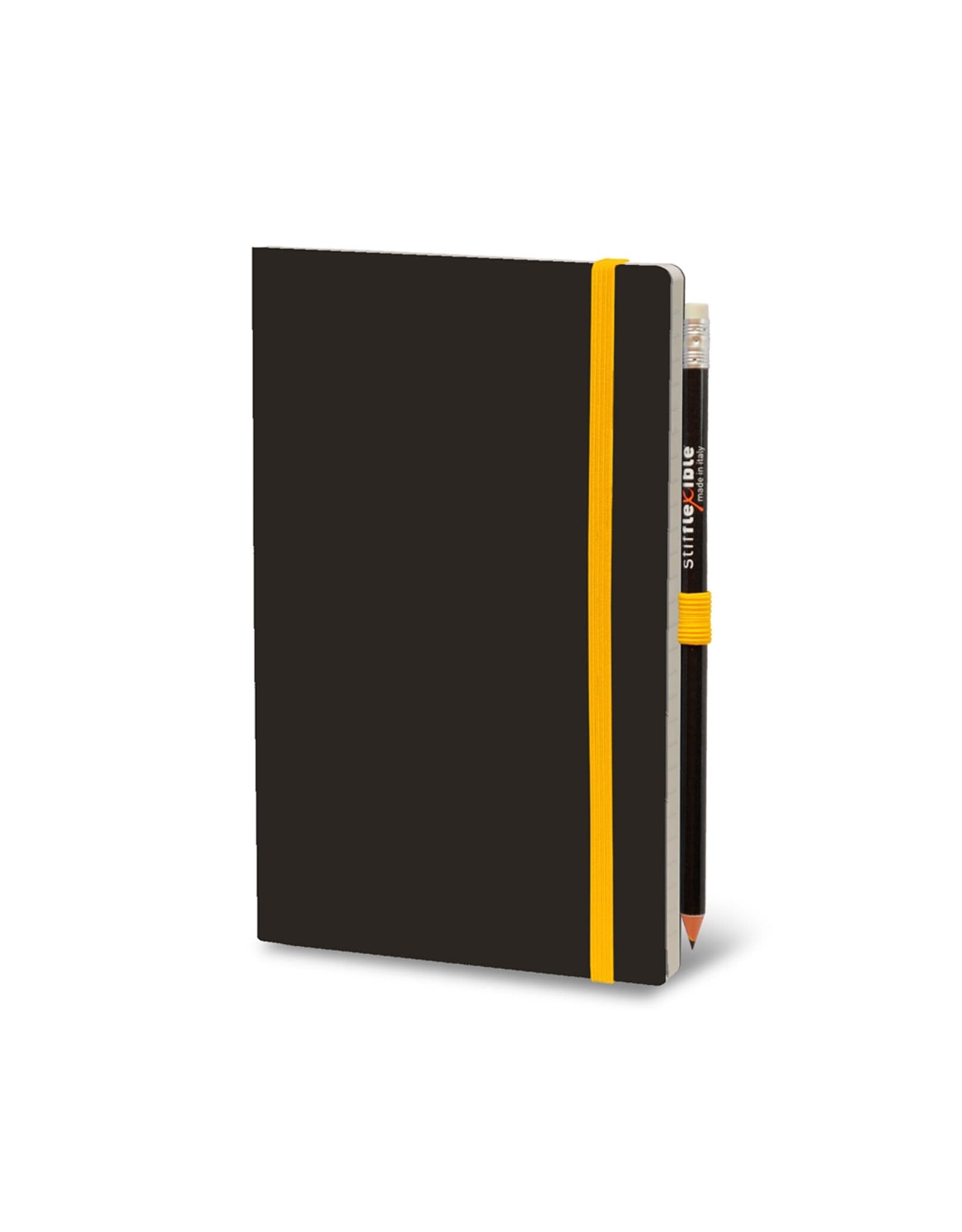 Giuliano Mazzuoli Stifflex Notebook,  9 X 14 cm,  Black  - Yellow