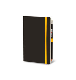 Giuliano Mazzuoli Stifflex Notebook,  9 X 14 cm,  Black  - Yellow