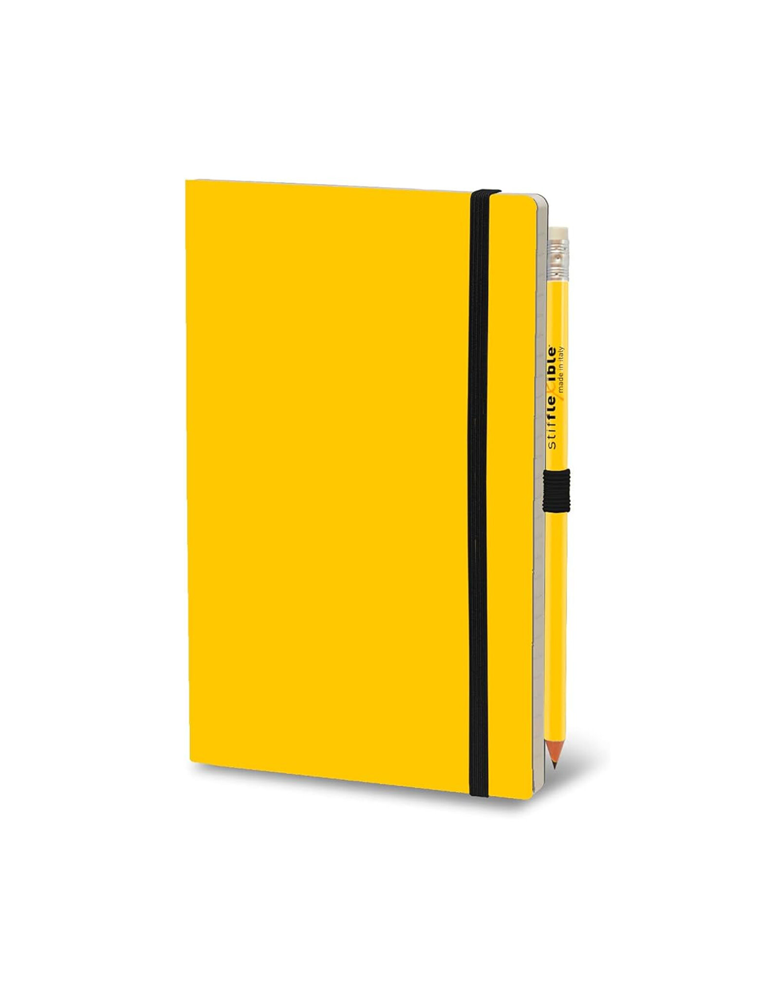 Giuliano Mazzuoli Stifflex Notebook,  9 X 14 cm,  Yellow  - Black