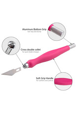 W.A. Portman WA Portman 2-Piece Pink Craft Knife Set – Hobby Knife Set with Comfort Grip & 100 #11 Craft Blades