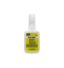 Zap-A-Gap Slow-Zap Thick Viscosity Superglue 1oz (Yellow Label)