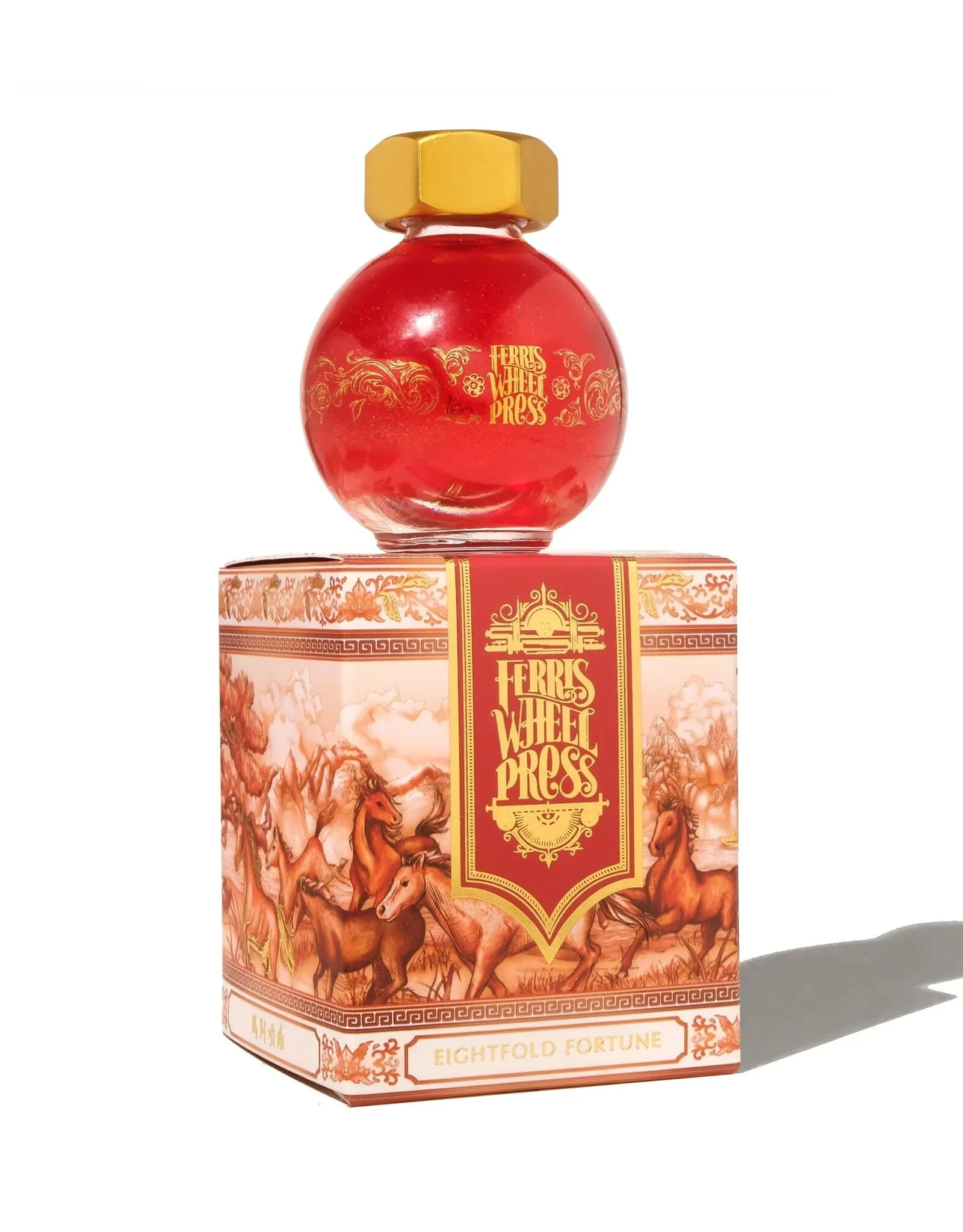Ferris Wheel Press Ferris Wheel Press Lunar New Year Fountain Pen Ink- Fete Chinoise - Eightfold Fortune 20ml