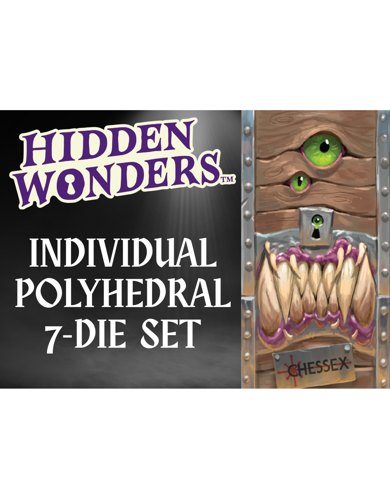Chessex Chessex Hidden Wonders Assorted Polyhedron 7-Dice Set