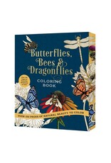 Butterflies, Bees & Dragonflies Coloring Book