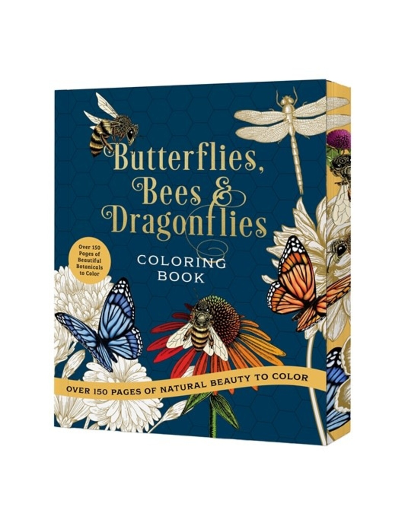 Butterflies, Bees & Dragonflies Coloring Book