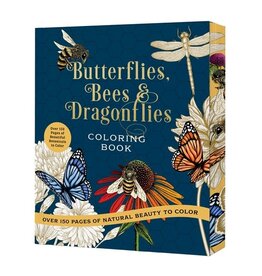 Butterflies, Bees & Dragonflies Coloring Book