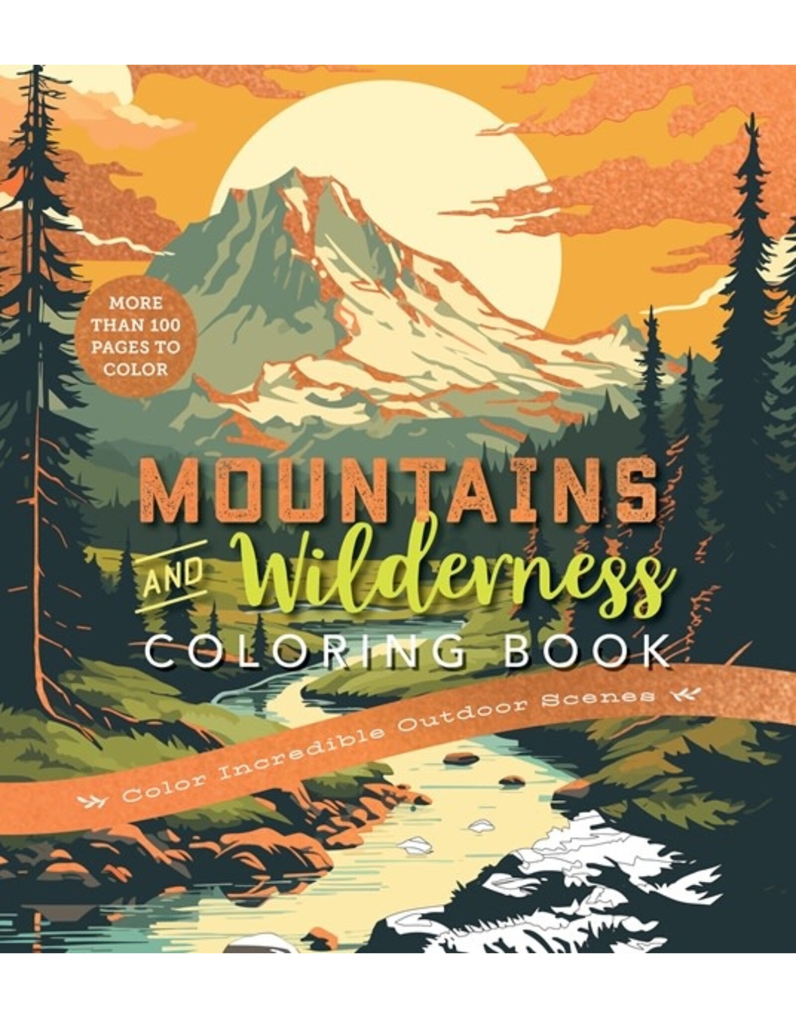 Mountains & Wilderness Coloring Book