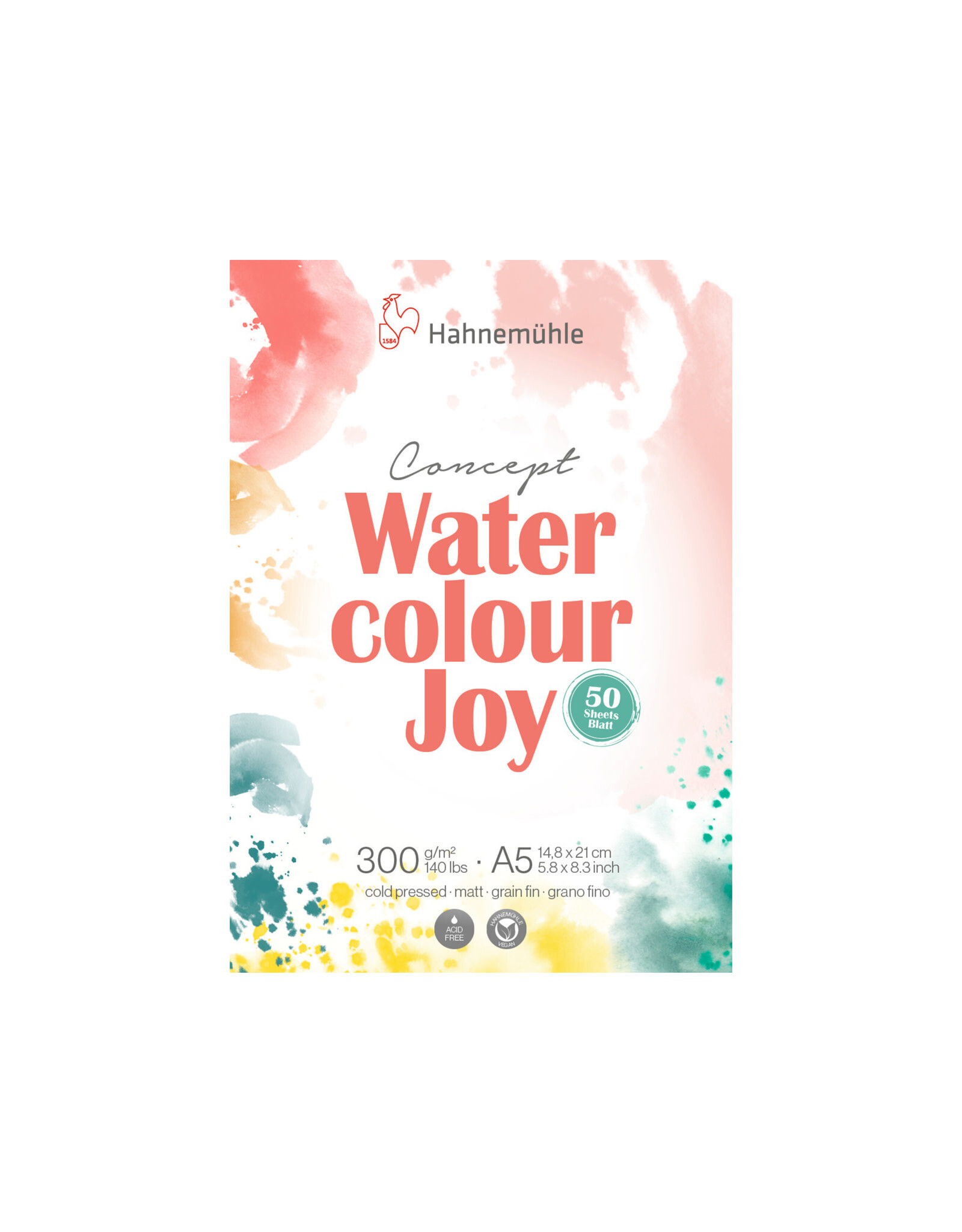 Hahnemuhle Hahnemuhle Watercolour Joy, 50 sheet pad, A5, 5.83" x 8.27"