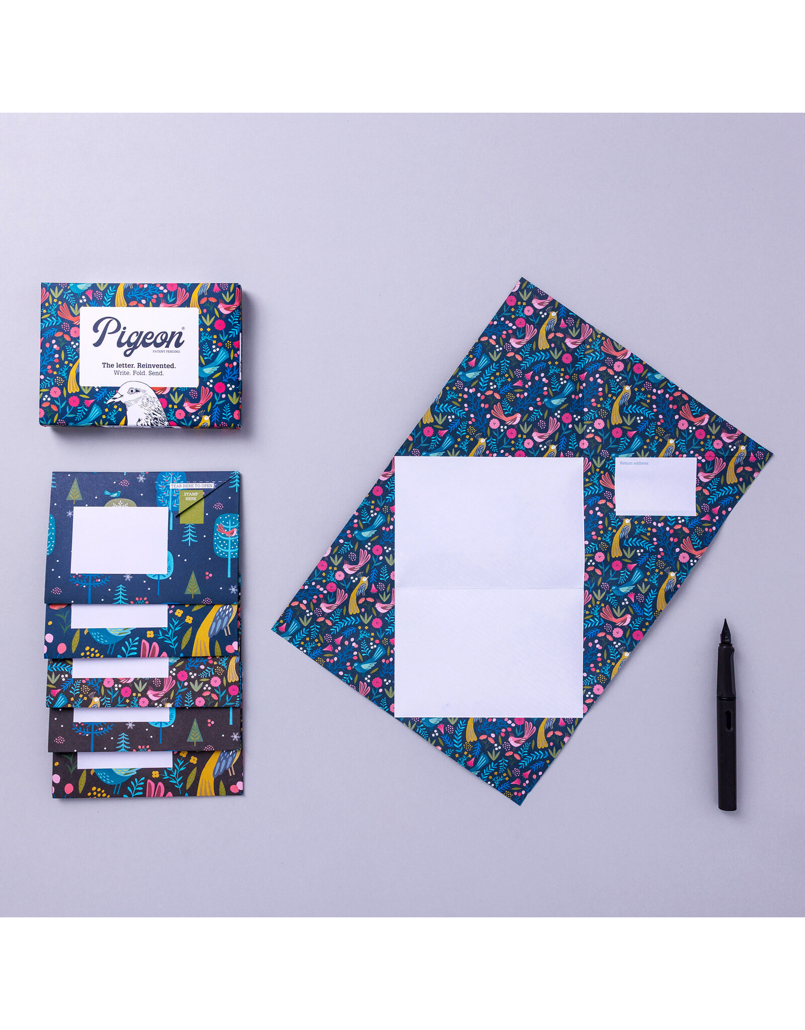 Pigeon Magical Menagerie Pigeon, Folding Letter Set - Pack of 6 Letters
