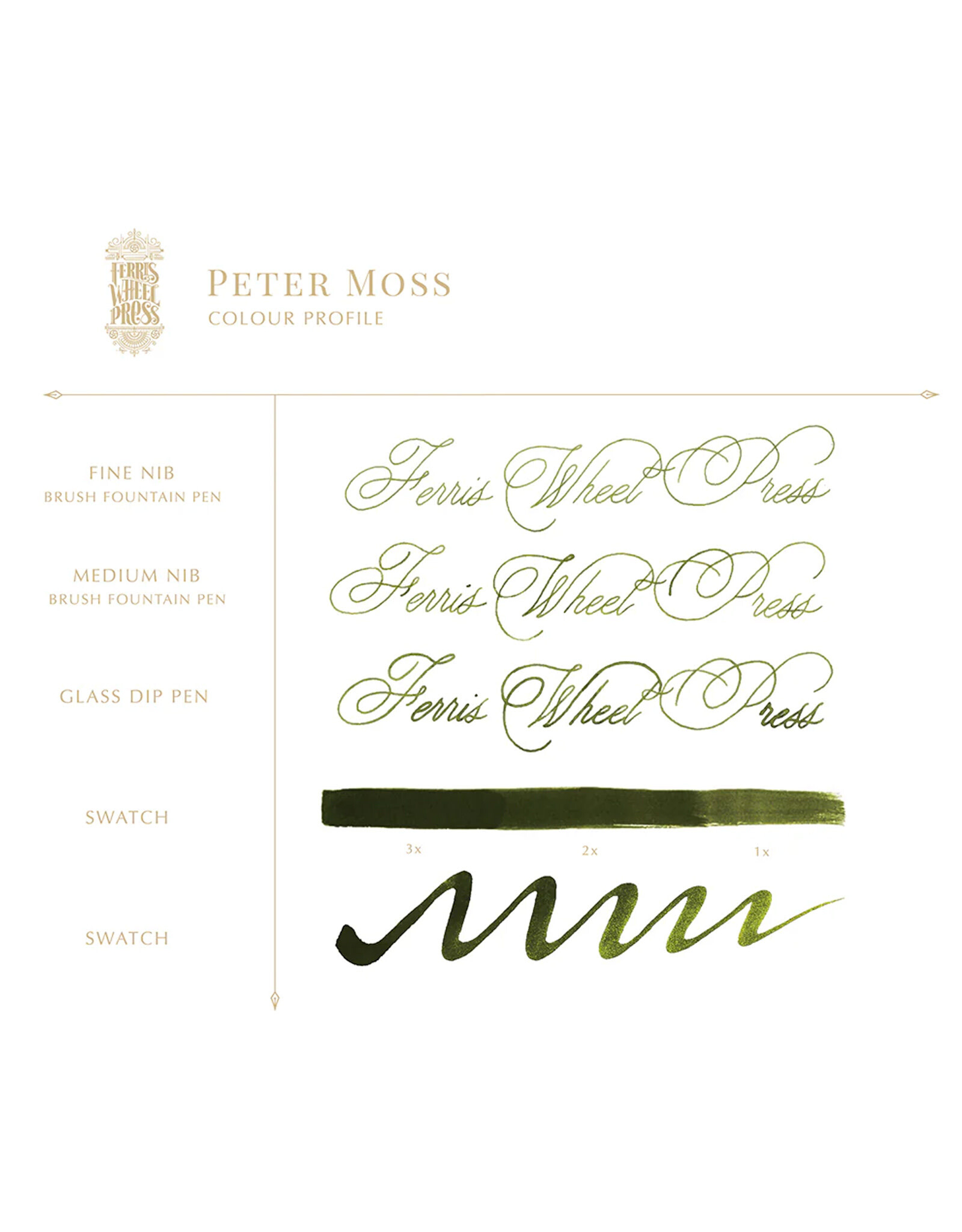 Ferris Wheel Press FWP Everyday Inks, Peter Moss 38ml