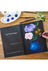 W.A. Portman WA Portman Black Paper Sketchbook A4 (8.3" x 11.7") – 60 Pages (30 Sheets) 140 GSM Acid-Free Black Book Marker Paper