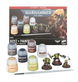 Games Workshop Warhammer 40,000 Orks Boyz Paint Set PRE ORDER ARRIVES 7.25.2026