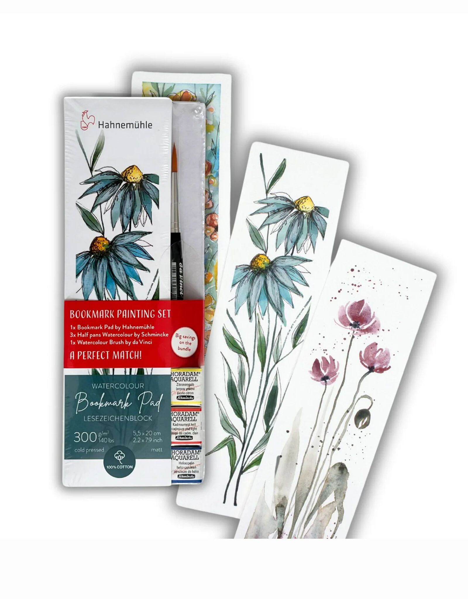 Hahnemuhle Hahnemuhle Watercolor Bookmark Pad Painting Set