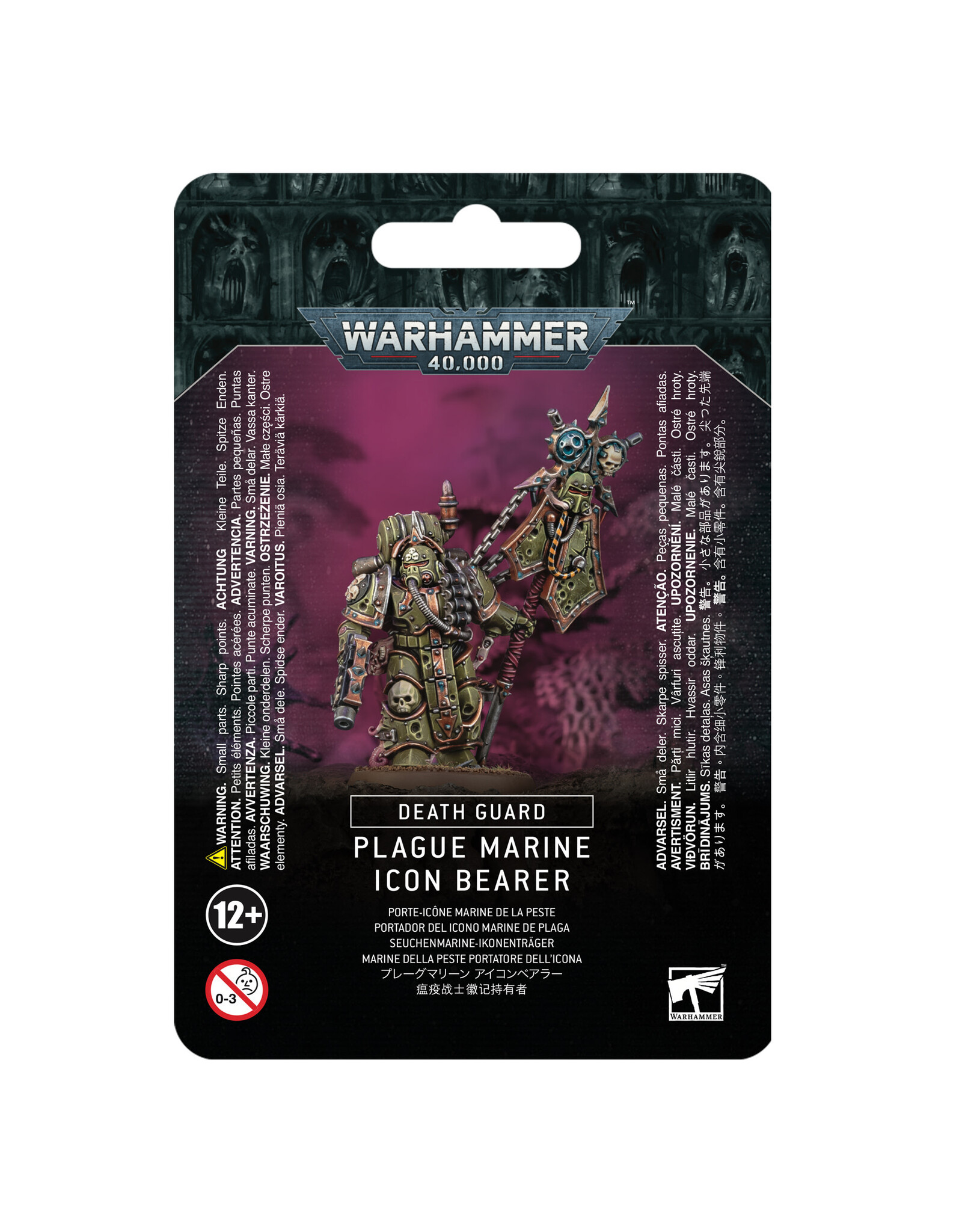 Games Workshop Death Guard Plague Marine Icon Bearer