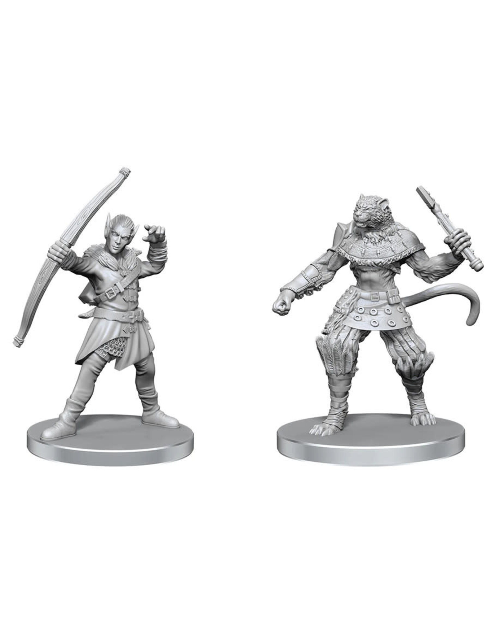 WIZKIDS Pathfinder Battles Deep Cuts Elf Hunter & Catfolk Bandit