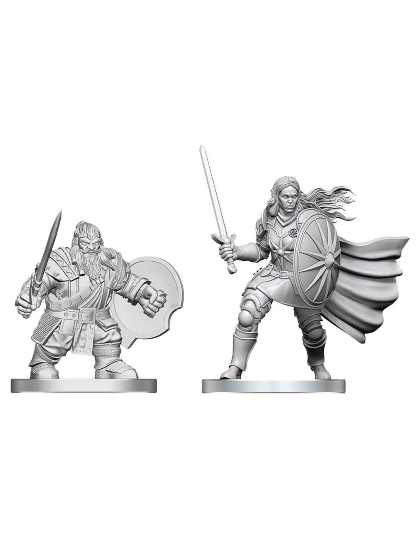 WIZKIDS D&D Nolzur's Marvelous Miniatures Dwarf Fighter & Orc Paladin
