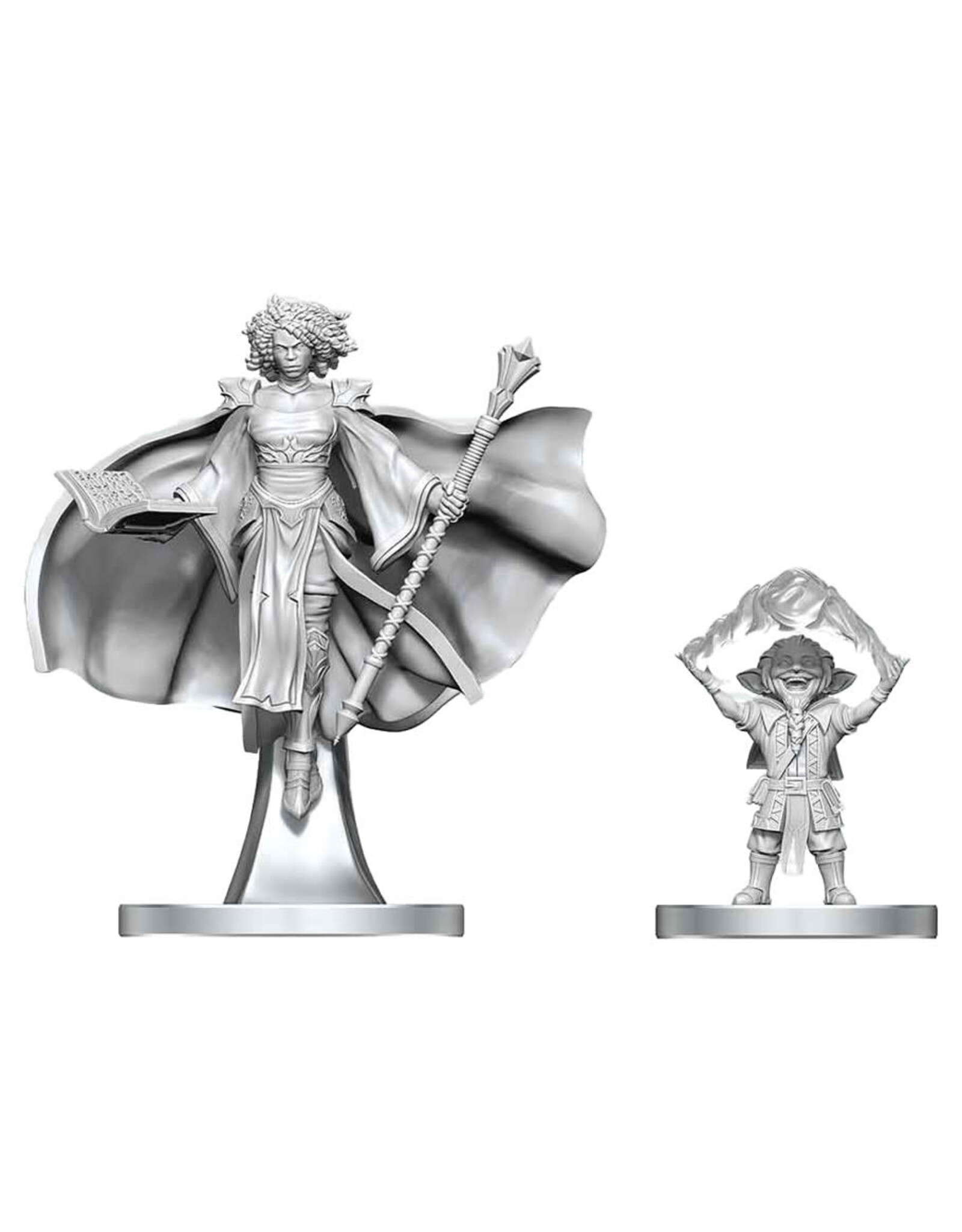 WIZKIDS D&D: Nolzur's Marvelous Miniatures: Gnome Warlock & Aasimar Wizard