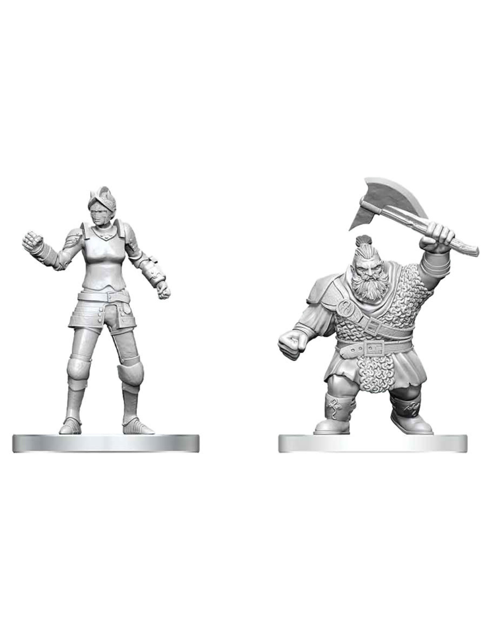 WIZKIDS D&D Nolzur's Marvelous Miniatures Cultist of Bane & Dwarf Zhentilar Soldier