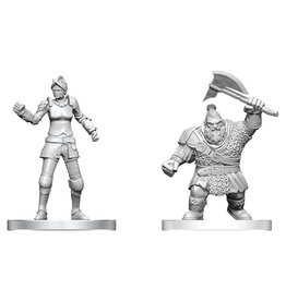 WIZKIDS D&D Nolzur's Marvelous Miniatures Cultist of Bane & Dwarf Zhentilar Soldier