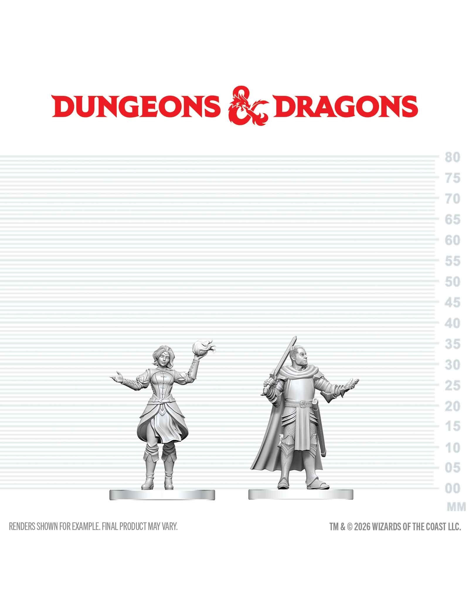 WIZKIDS D&D Nolzur's Marvelous Miniatures Knight and Mage Apprentice  COMING SOON
