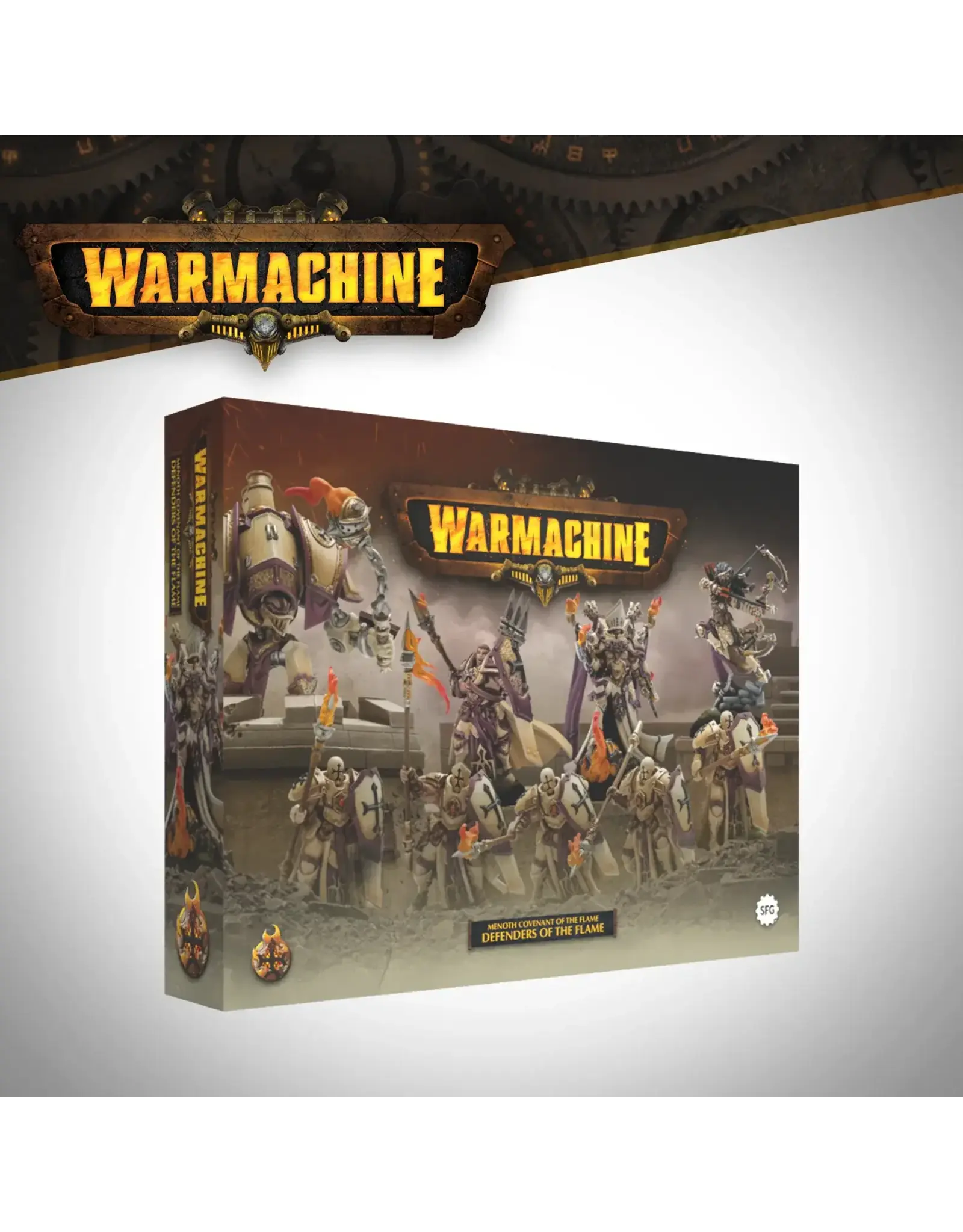 Warmachine: Protectorate of Menoth Covenant of the Flame – Defenders of the Flame  PRE ORDER ARRIVES  OCT 27, 2026